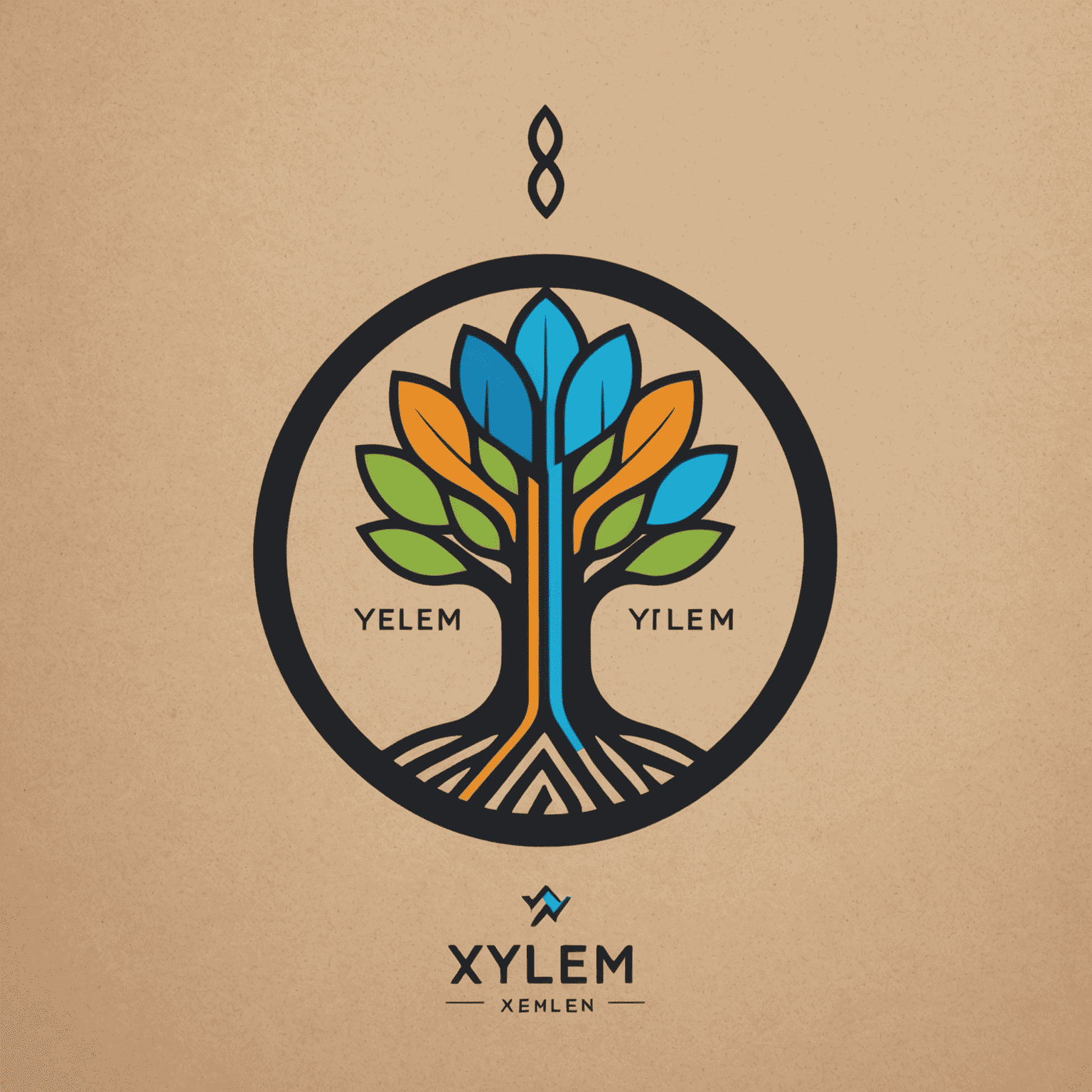 Logo de Xylem: Diseño moderno y minimalista que representa creatividad y tecnología