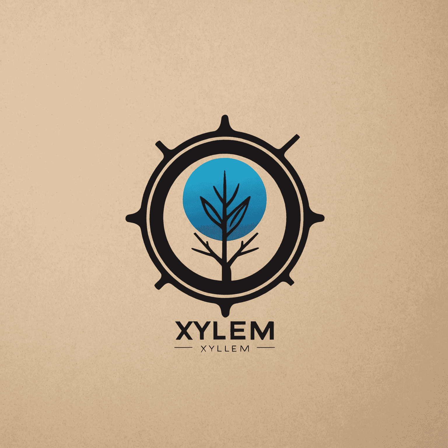Logo de Xylem: Diseño moderno y minimalista que representa creatividad y tecnología