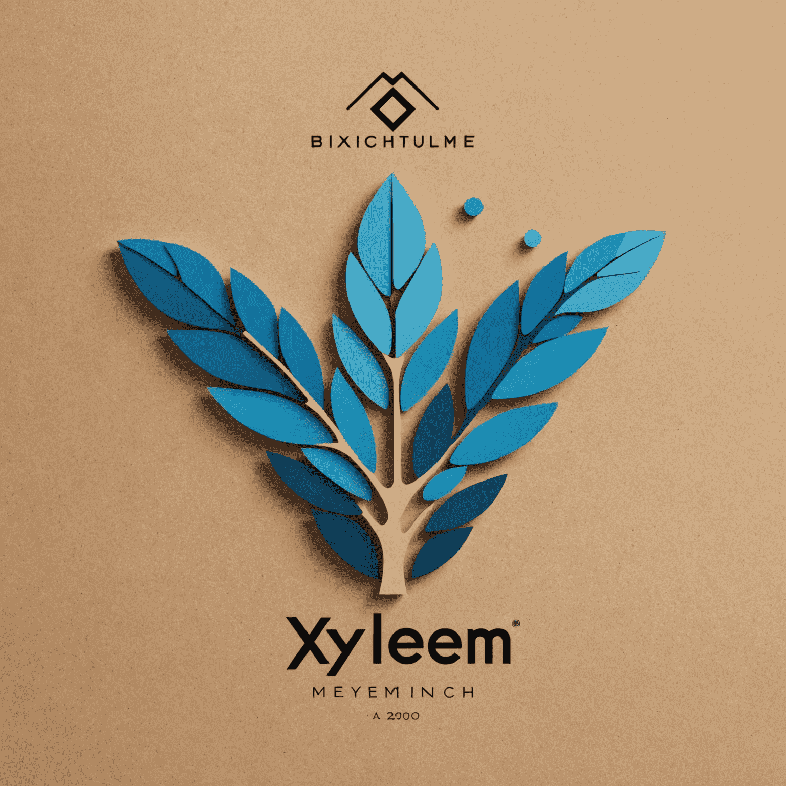 Logo de Xylem: Diseño moderno y minimalista que representa creatividad y tecnología