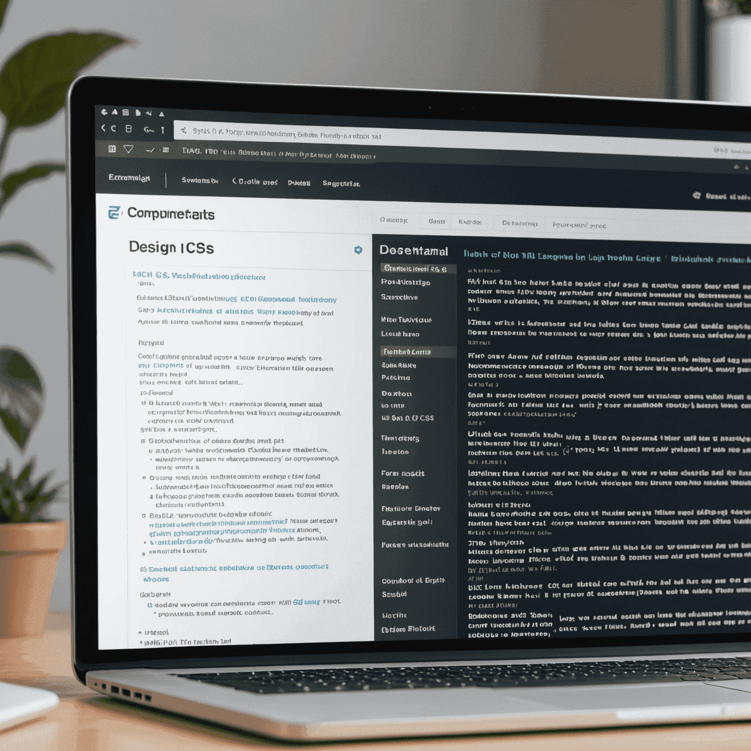 Imagen que muestra una pantalla de computadora con código HTML y CSS básico, representando los fundamentos del diseño web