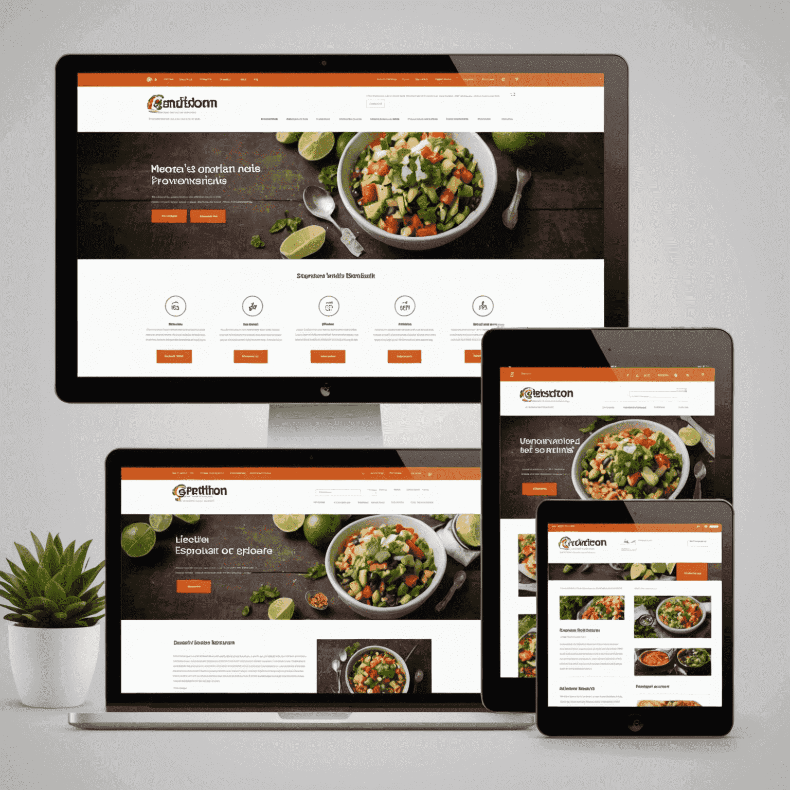 Demostración de diseño web responsivo adaptado al mercado mexicano. Se ven versiones de escritorio, tablet y móvil de un sitio web, con énfasis en cómo los elementos de diseño mexicano se adaptan a diferentes tamaños de pantalla.